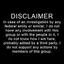 DISCLAIMER